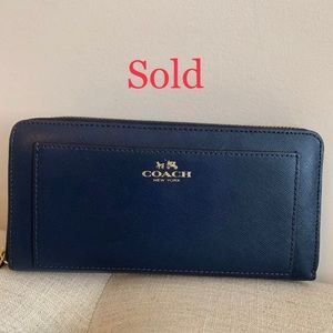Coach Saffiano Leather Wallet